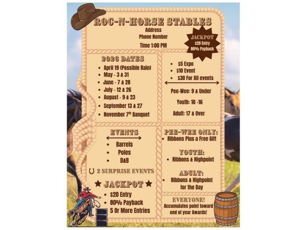 An event flyer printed at the copy center