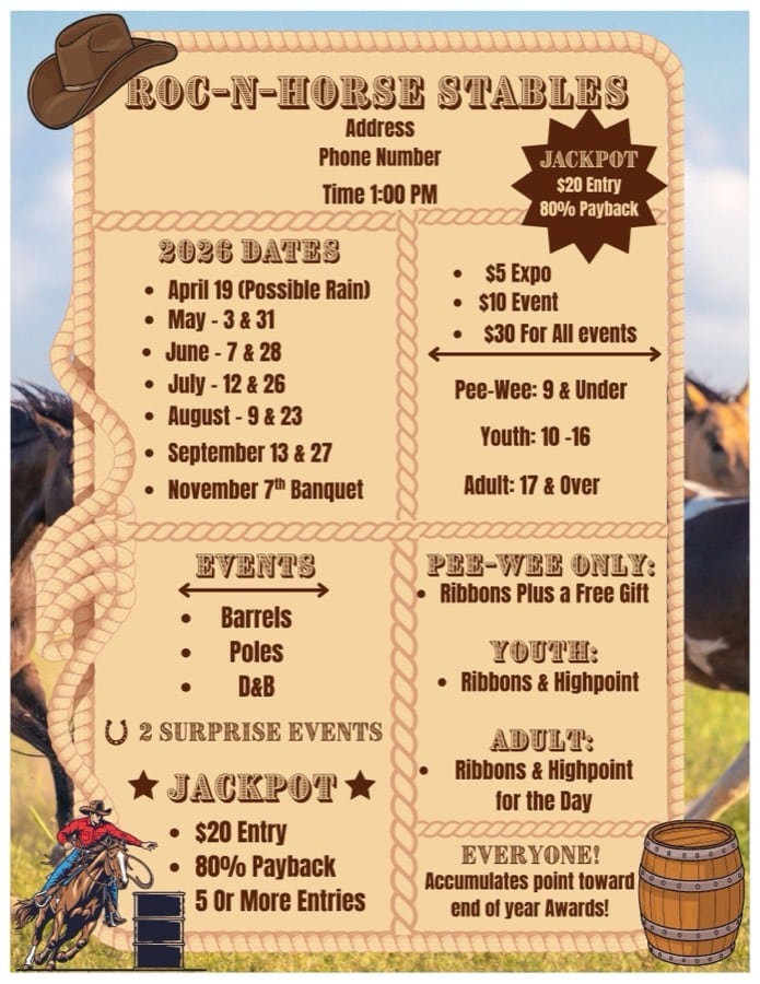 An event flyer printed at the copy center
